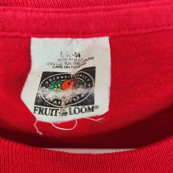 Vintage Fruit Of The Loom Short Sleeve Single Stitch Pocket Tee Large - Picture 6 of 8